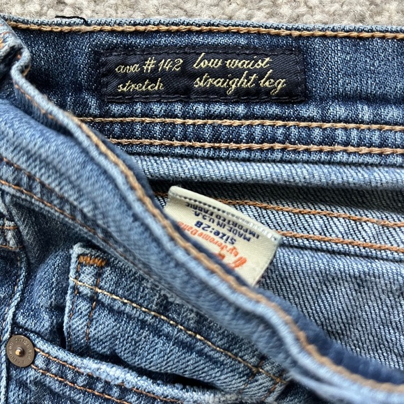 EUC Citizens of Humanity Ava #142 Straight Leg Stretch Low Waist Size 28 - Picture 7 of 9